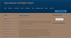 Desktop Screenshot of newamericancivilrightsproject.org