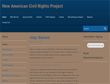 Tablet Screenshot of newamericancivilrightsproject.org